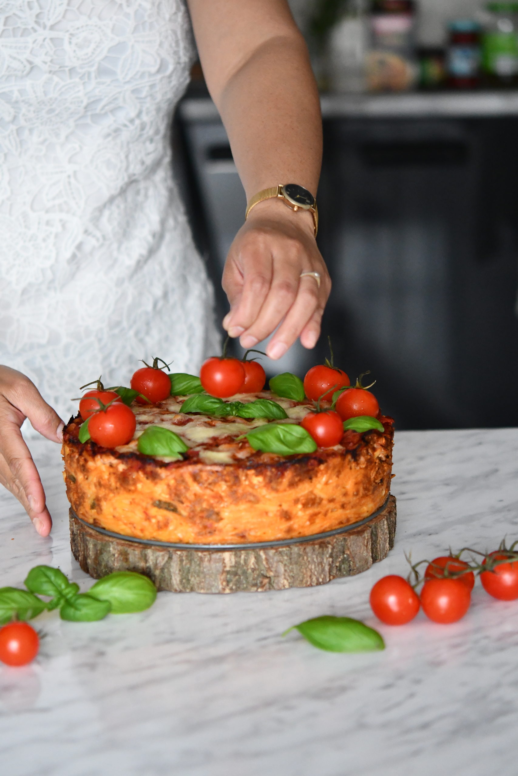 Baked Spaghetti Cake Klysa