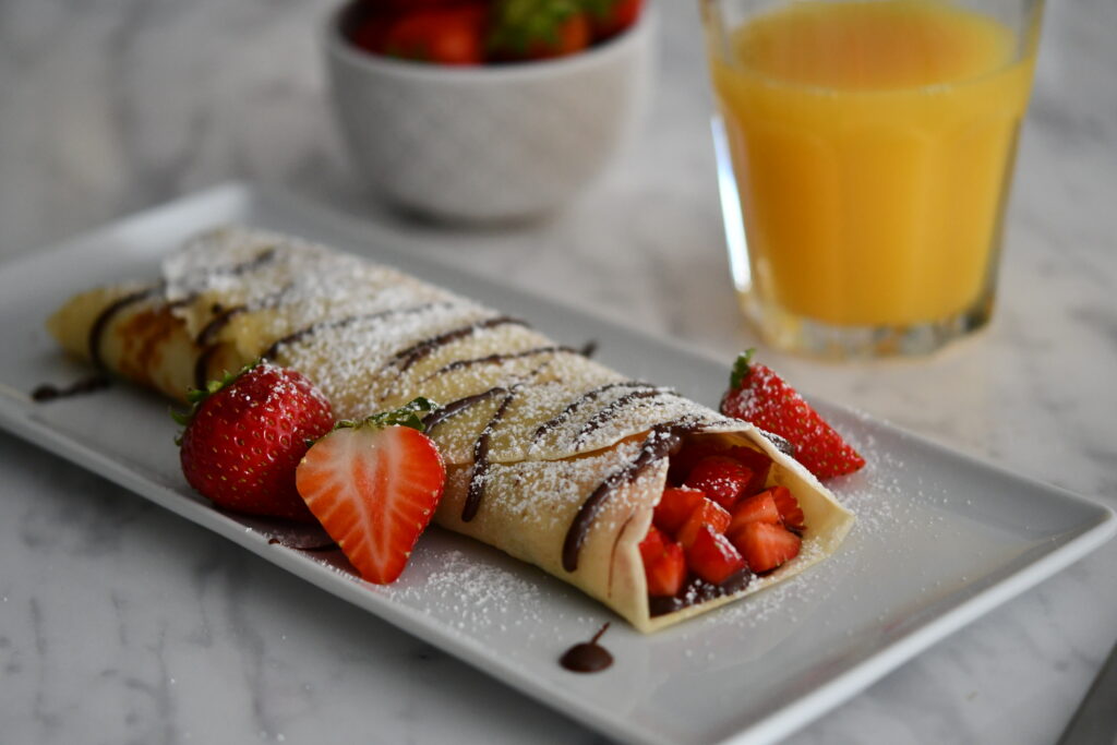 strawberry crepe cookie