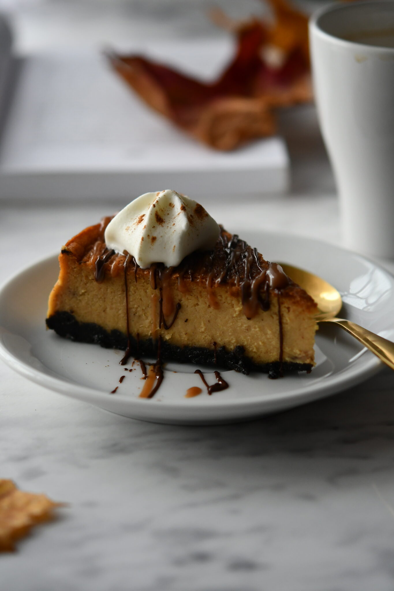 Pumpkin Cheesecake with Oreo Crust | Klysa